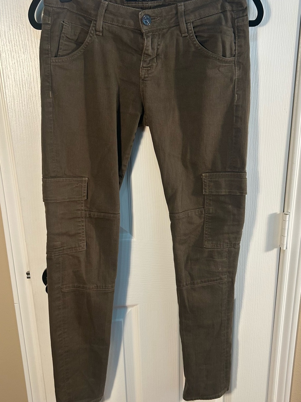 Hudson Jeans Olive Green Cargo Trousers